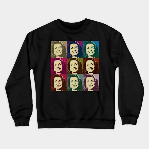 Nancy Pelosi Superstar Crewneck Sweatshirt by skittlemypony